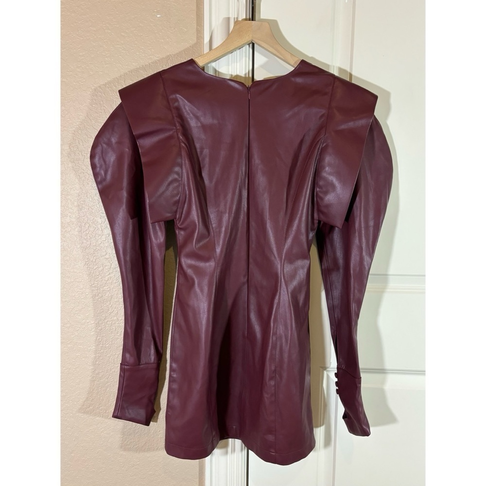 NWOT MVP Faux Leather Dress - Picture 13 of 15